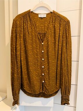 Bella Dahl Mustard Blouse